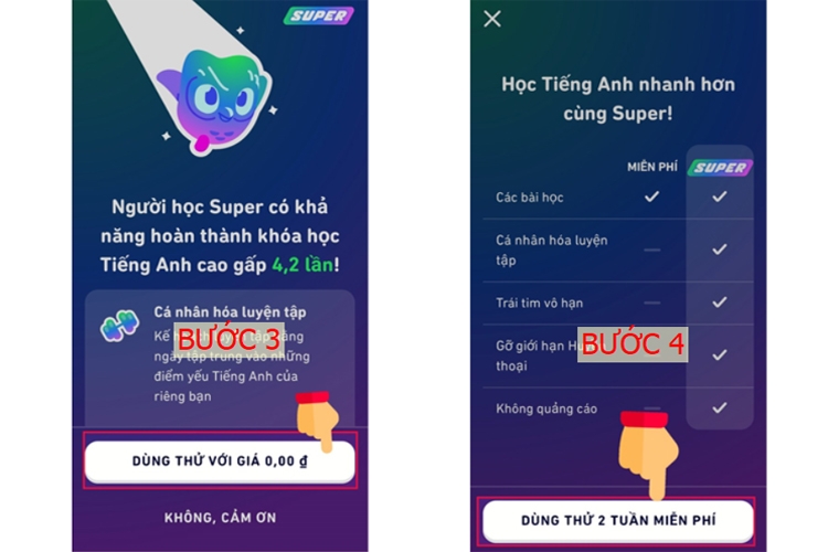 ​Cách đăng ký và nâng cấp tài khoản lên Duolingo Plus trên Smartphone và PC - Hình 3