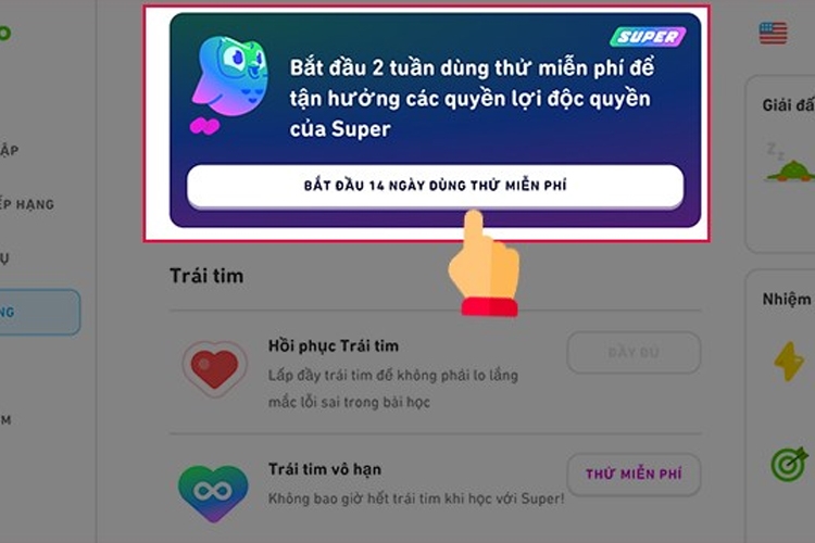 ​Cách đăng ký và nâng cấp tài khoản lên Duolingo Plus trên Smartphone và PC - Hình 8