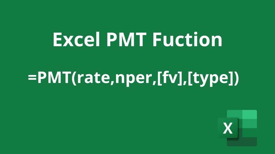 Cách ghi cú pháp hàm PMT trong Excel