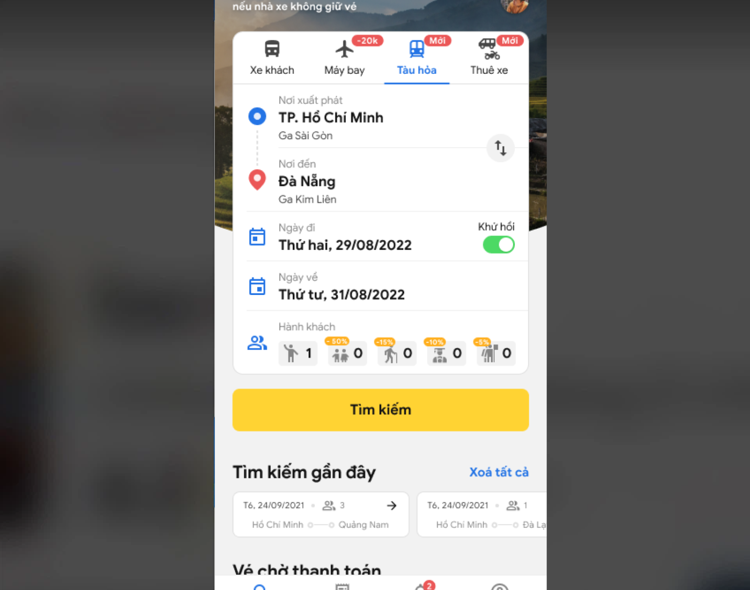 Hướng dẫn đặt vé tàu hỏa online - Hình 1