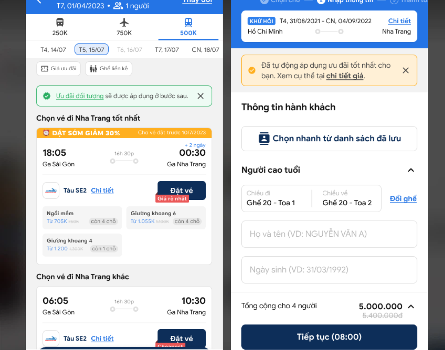 Hướng dẫn đặt vé tàu hỏa online - Hình 2