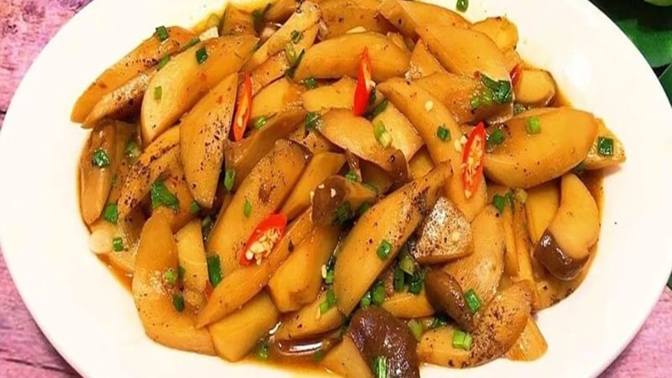 Nấm đùi gà kho me