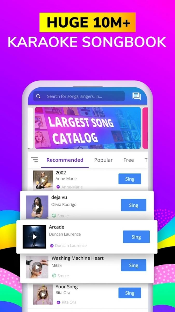 Smule: Hát và ghi âm karaoke - Ứng dụng hát live với bạn bè và những người cùng sở thích âm nhạc 2