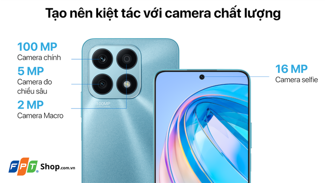 Chi tiết camera của Honor X8a
