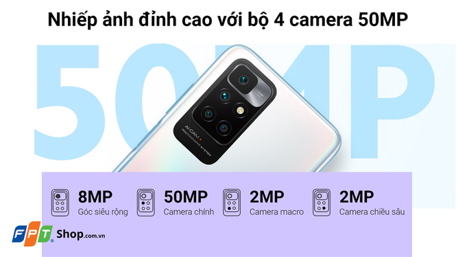 4 camera của Xiaomi Redmi 10