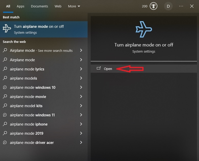 tắt chế độ máy bay trên máy tính 6
