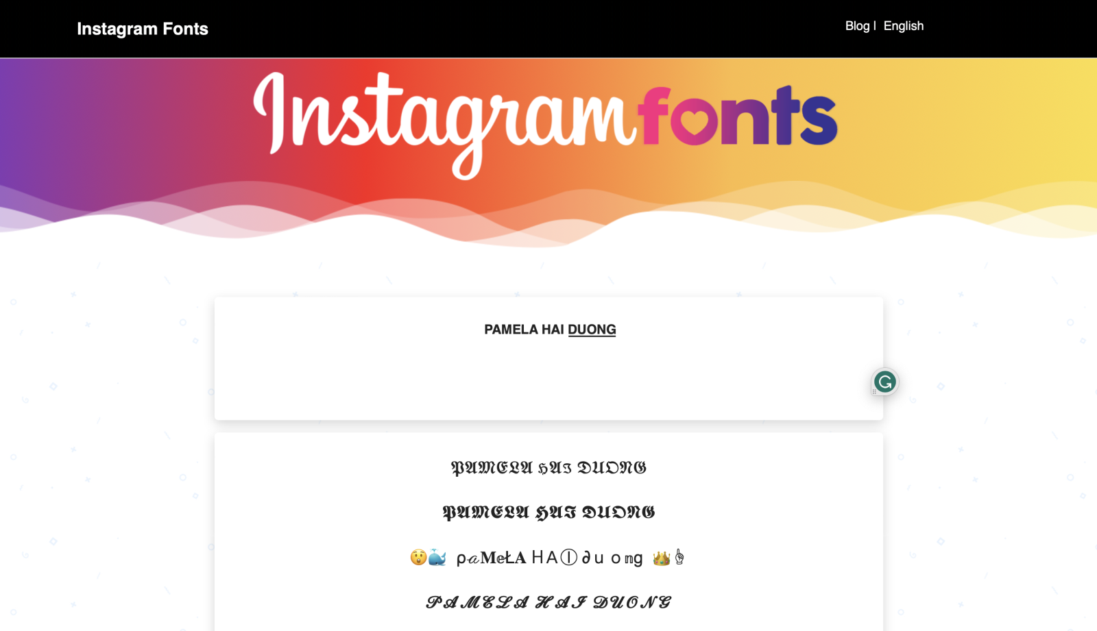 font chữ Instagram đẹp (hình 3)