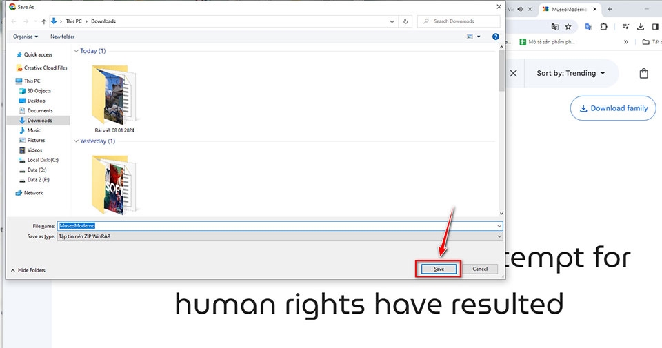 Tải về và cài đặt font chữ tiếng Việt trên Windows 10 - Ảnh 04