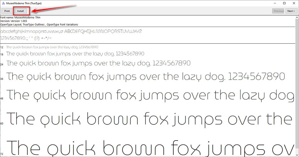 Tải về và cài đặt font chữ tiếng Việt trên Windows 10 - Ảnh 06