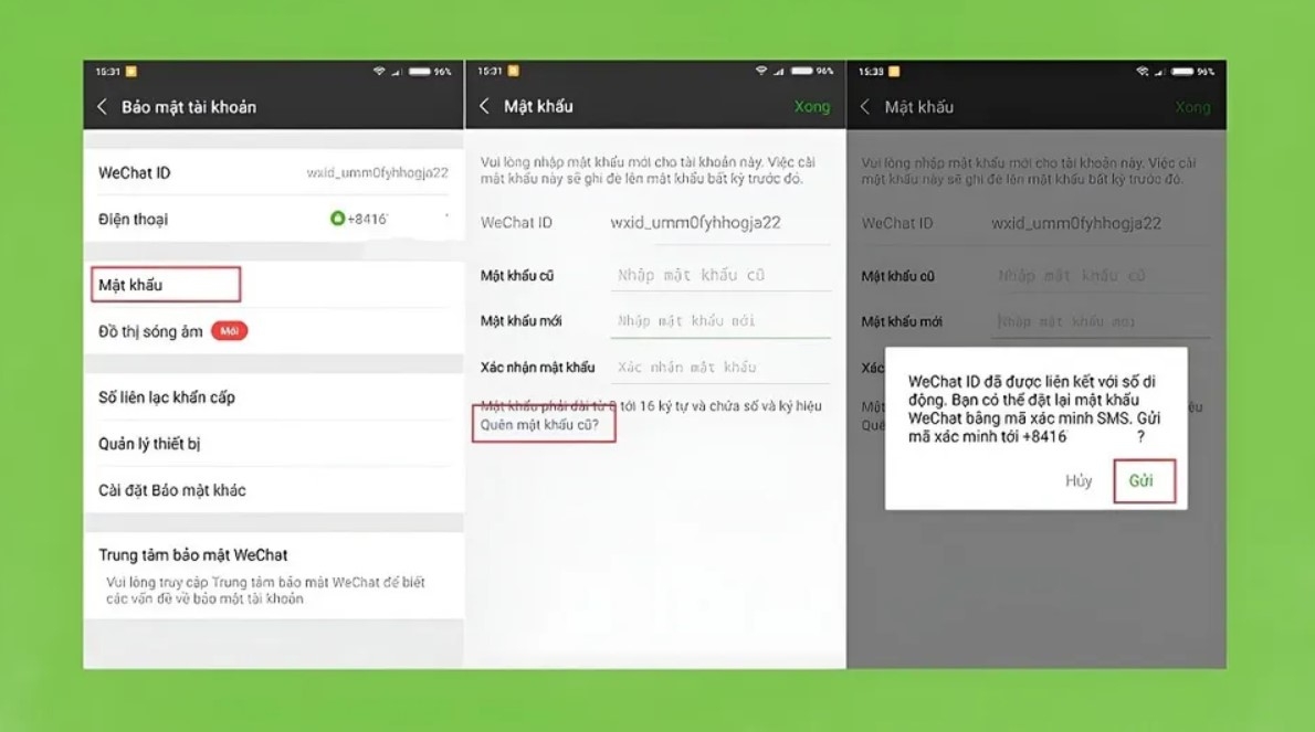 Cách lấy lại mật khẩu Wechat siêu nhanh, dễ dàng thao tác ngay trên điện thoại 9