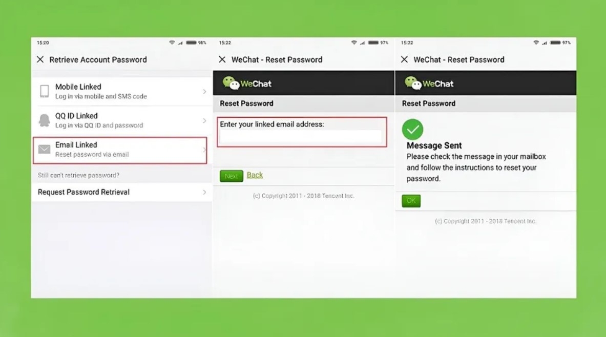 Cách lấy lại mật khẩu Wechat siêu nhanh, dễ dàng thao tác ngay trên điện thoại 7