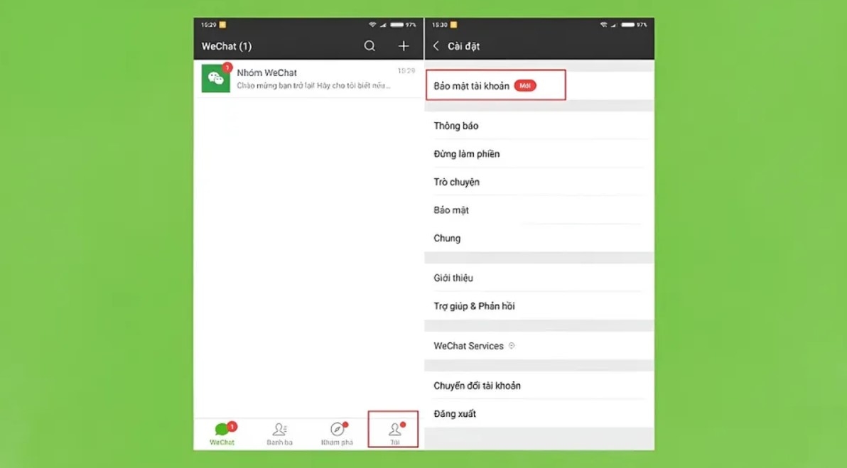 Cách lấy lại mật khẩu Wechat siêu nhanh, dễ dàng thao tác ngay trên điện thoại 8