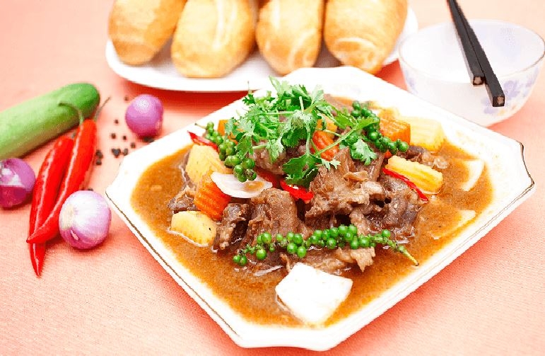 bò nấu tiêu xanh 1