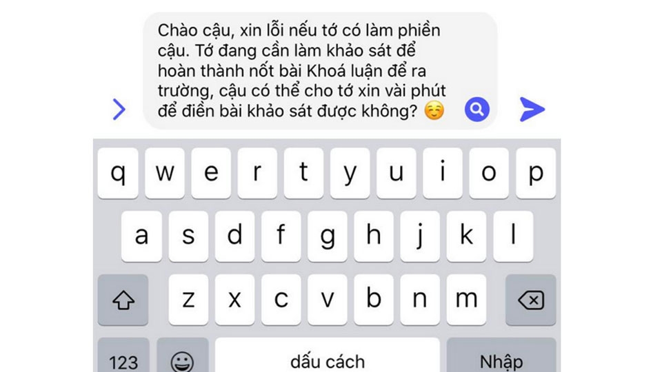 Xin giúp đỡ để mở đầu cuộc trò chuyện