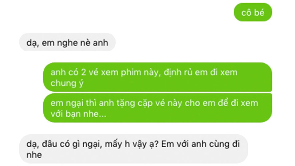 Thể hiện sự chân thật khi nhắn tin với crush