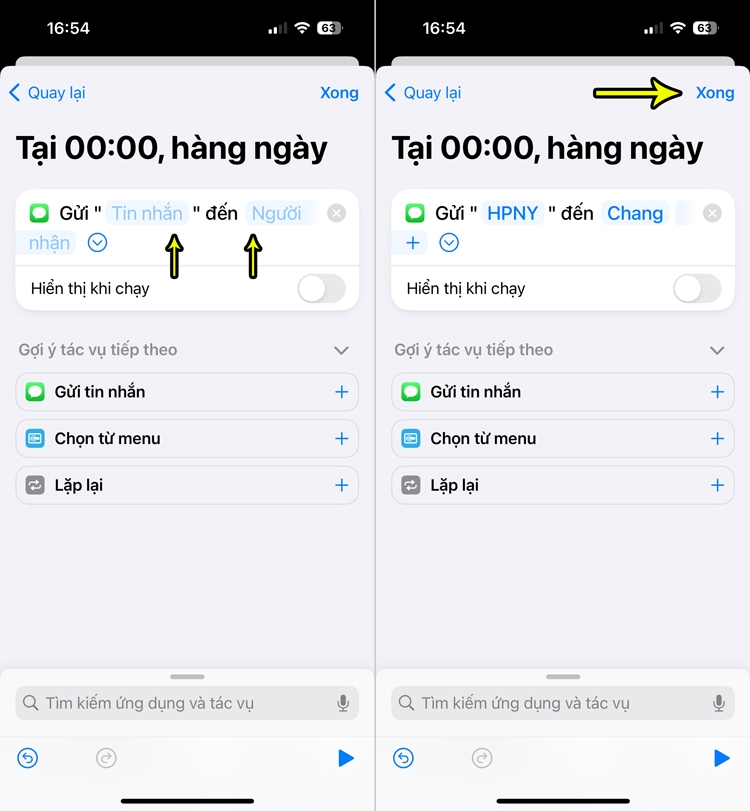 Cách hẹn giờ gửi tin nhắn chúc mừng Tết Dương Lịch trên điện thoại iPhone - 6