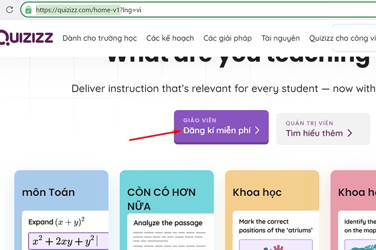Cách tạo Quizizz (hình 3)