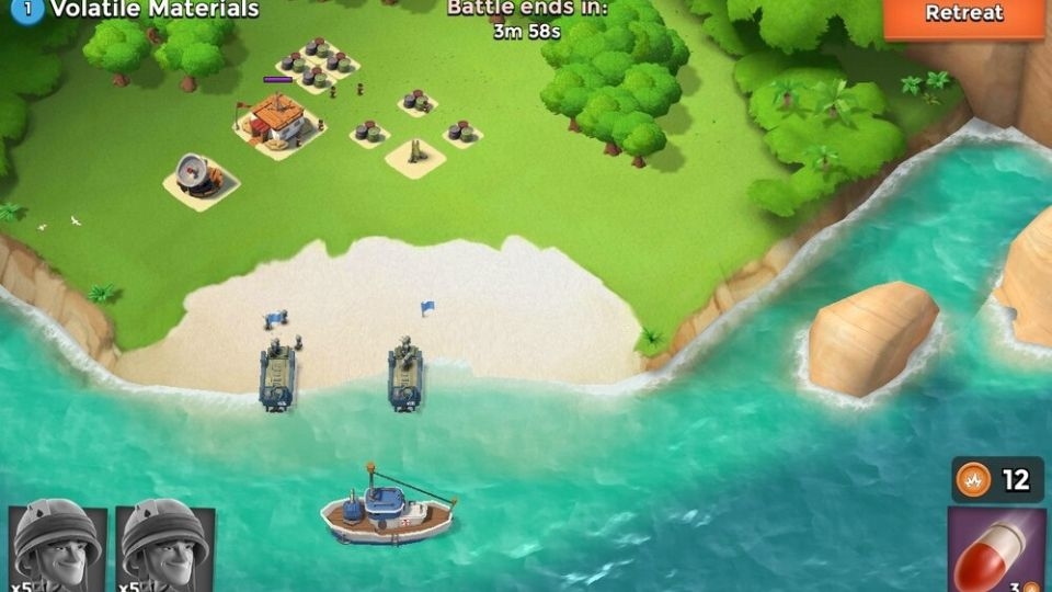 Gameplay Boom Beach