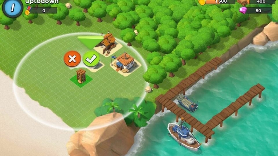 Lối chơi chiến thuật game Boom Beach