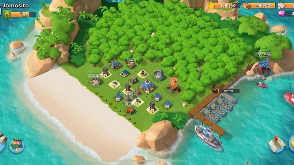Đồ họa và âm thanh của Boom Beach