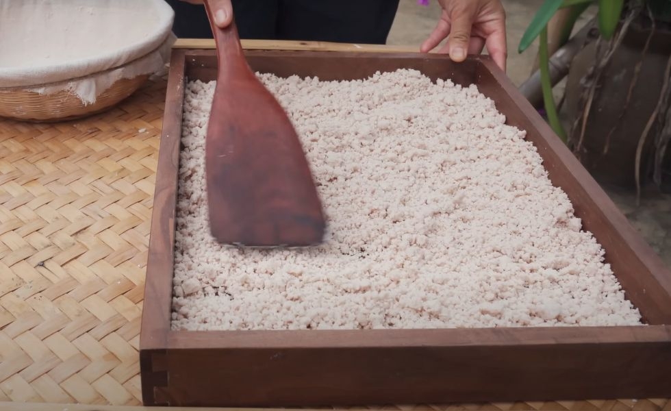 đánh tơi bột củ sen