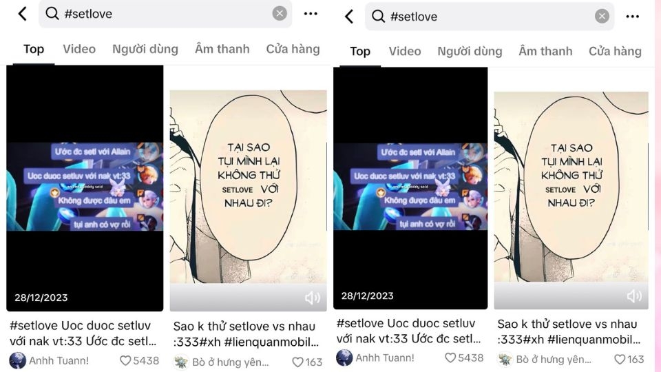 Setlove là gì trên Tiktok