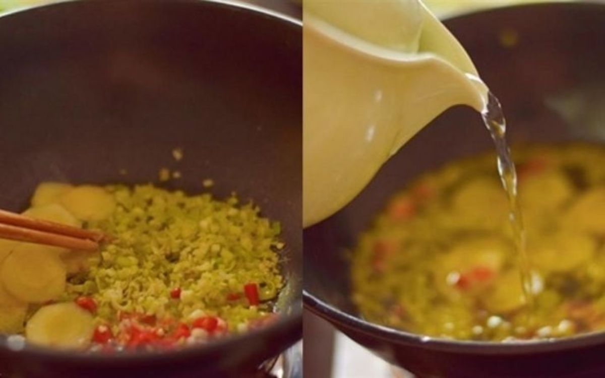 Làm nước sốt&nbsp;kiểu Thái