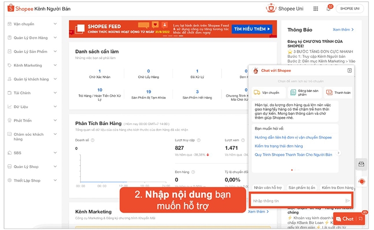 Tổng đài Shopee (Hình 7)