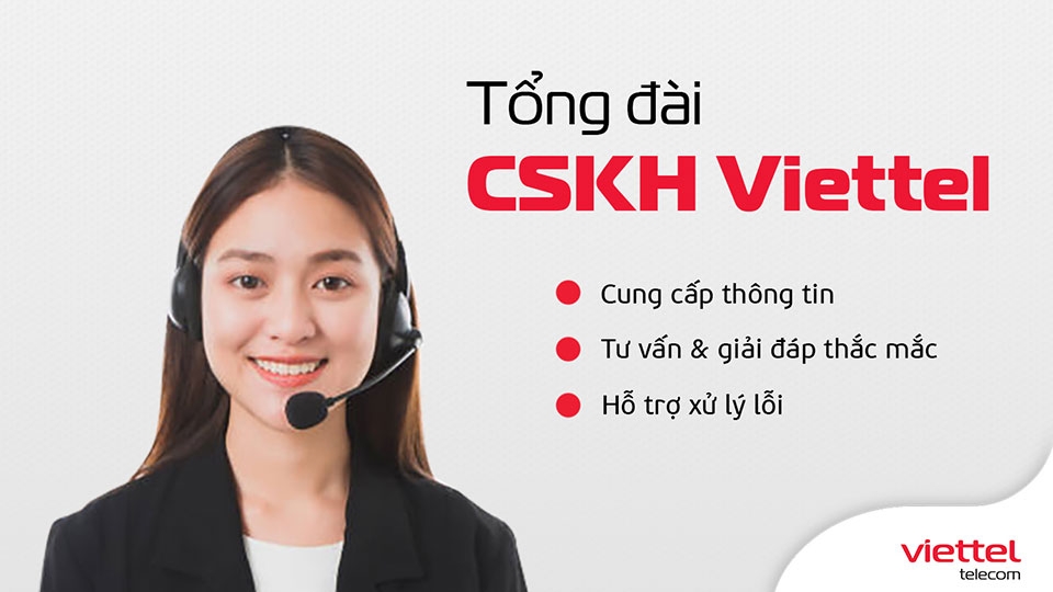 Liên hệ với tổng đài Viettel để được hỗ trợ