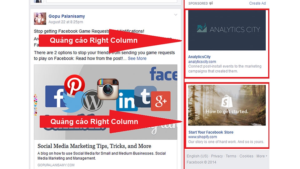 Quảng cáo banner trên Facebook