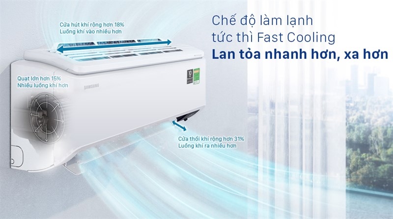 Máy lạnh Samsung Inverter 1 HP AR10TYHYCWKNSV hình 3