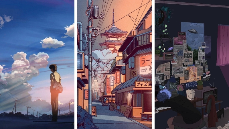 Ảnh nền chill chủ đề anime 2