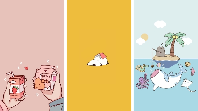 Ảnh nền chill dễ thương, cute 2