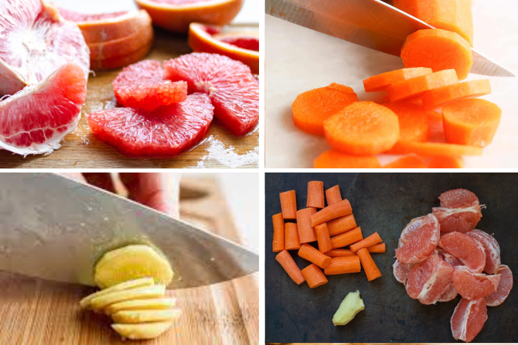 Cách làm nước ép bưởi cà rốt thơm ngon