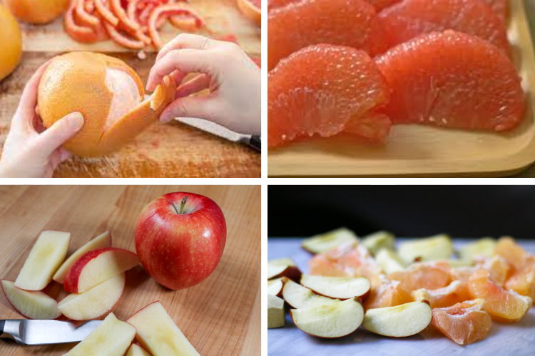 Cách làm nước ép bưởi táo nhiều vitamin