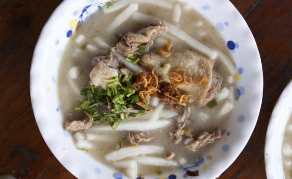 món bánh canh bột xắt