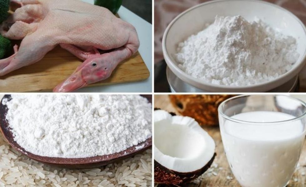 Nguyên liệu làm bánh canh bột xắt