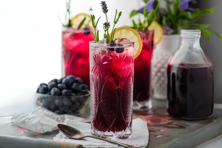 Soda việt quất cực kỳ đẹp mắt