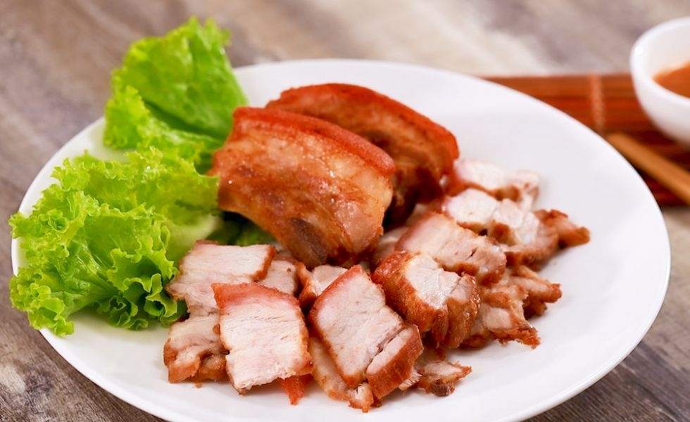 thịt áp chảo thơm ngon