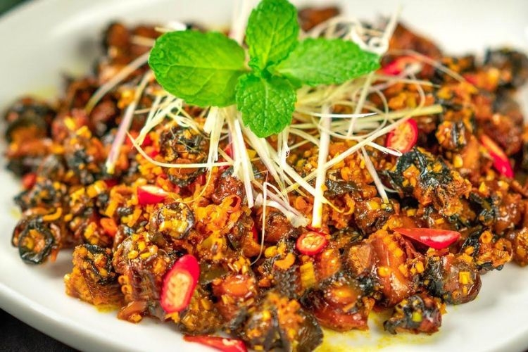 Ốc vặn xào sả ớt có vị cay nồng, đậm đà kích thích vị giác