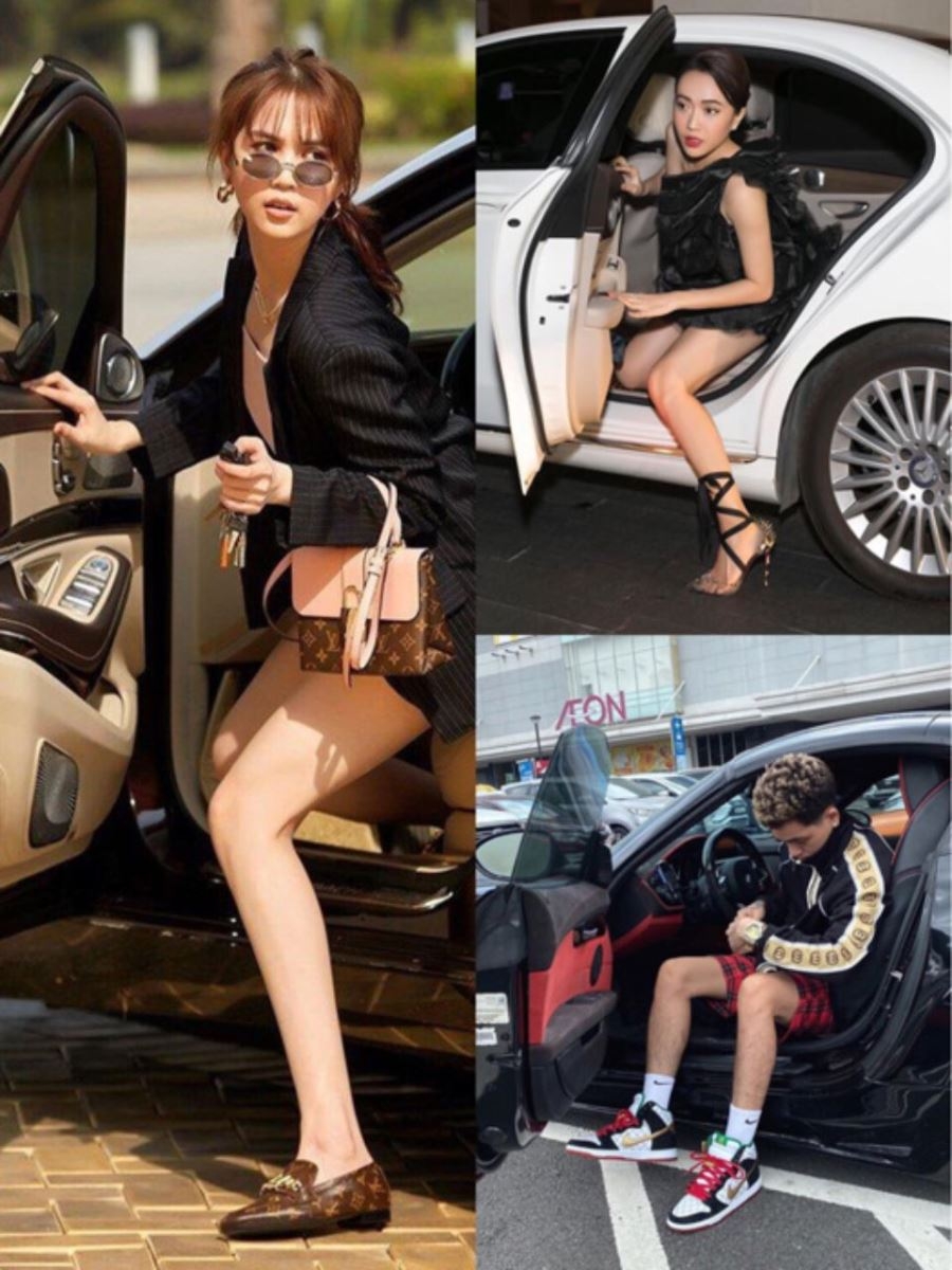 Góc chụp là yếu tố khá quan trọng khi tạo dáng bên ô tô