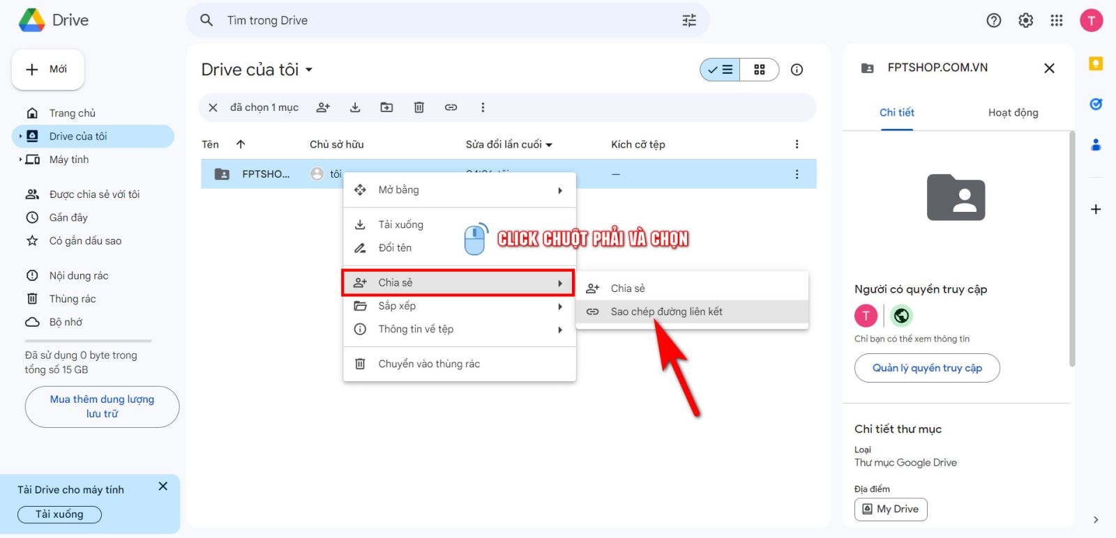 Cách tạo google drive 17