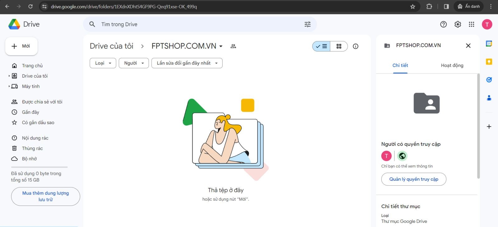 Cách tạo google drive 18