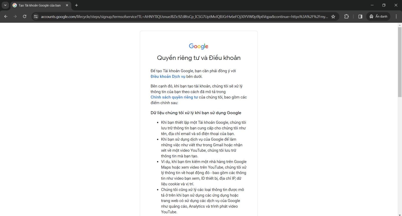 Cách tạo google drive 9