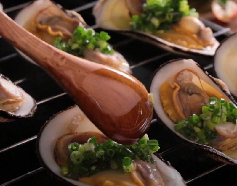 Nướng sò dẹo bằng lò nướng