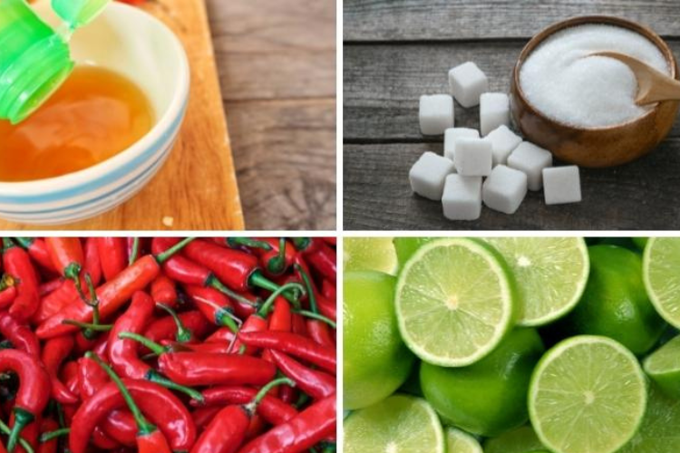 Nguyên liệu làm nước mắm chấm bánh xèo