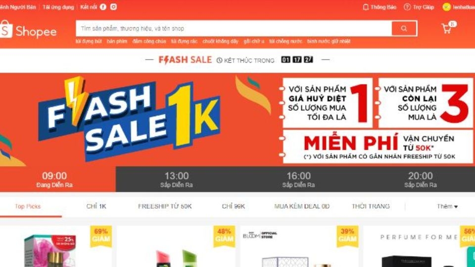 Mua hàng 1K ở mục Flash Sale có bị lừa không?