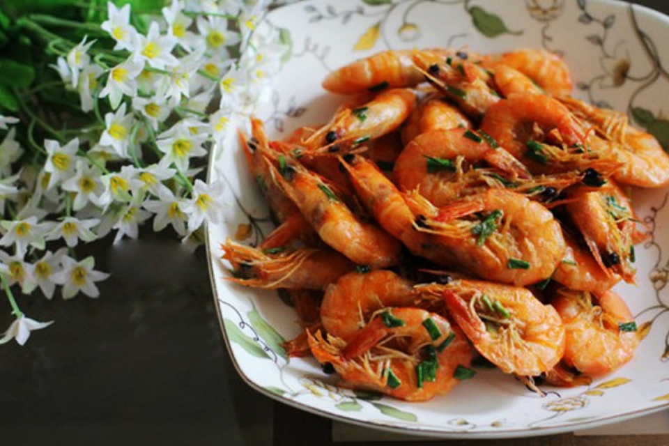 Tôm rảo rang mặn ngọt