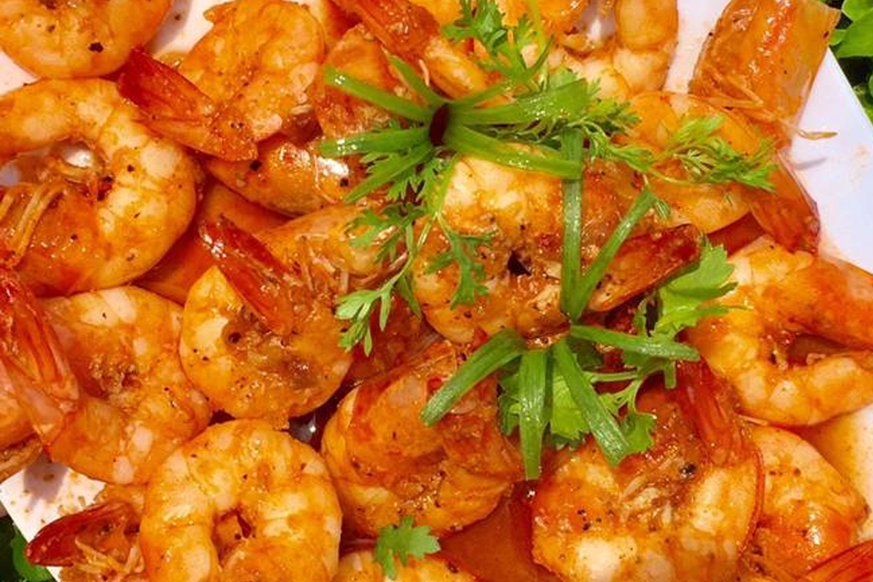 Tôm rảo rim nước dừa