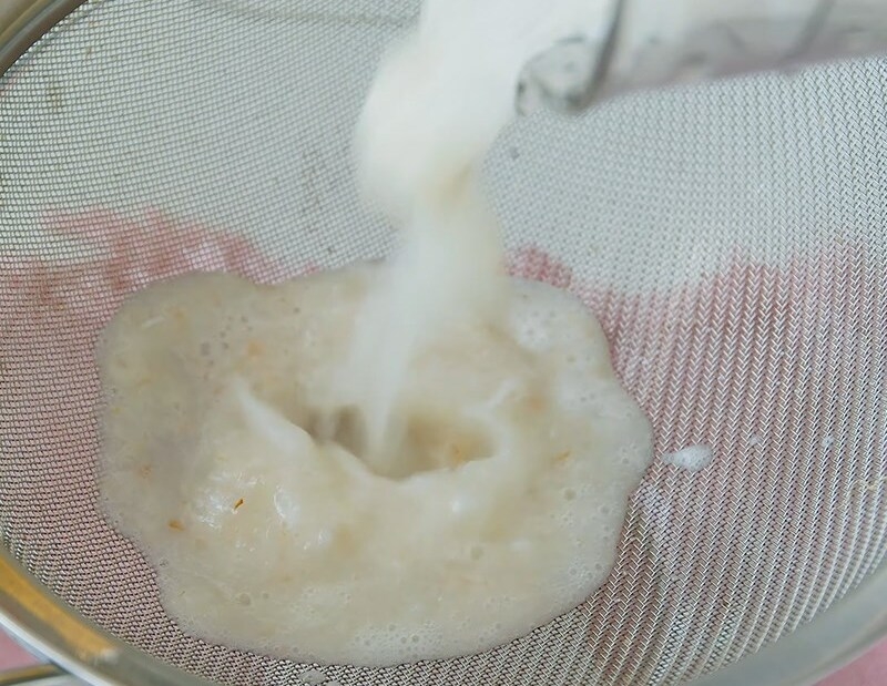 Lọc vãi xay để lấy phần nước